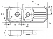 Reginox Regent 25 Lux, Edelstahlsple, R27660