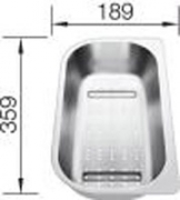 BLANCO Fuktionsschale aus Edelstahl gelocht, 221132