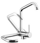 Reginox Wezer Einhebelmischer mit Festauslauf, Hochdruck, Chrom