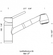 Schock Pila Schlauchbrause Hochdruck, Cristadur, Farbe Earth
