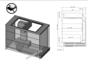 Gutmann Abajo 23 ML 925 A II Extern Muldenlfter mit 2 Induktionskochfeldern 92,5 cm, Edelstahl, ohne Motor, 23ML925AII. Mit 5 Jahren Garantie!