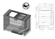 Gutmann Abajo 23 ML 925 A IT Extern Muldenlfter mit Induktions- und Teppan Yaki-Kochfeld 92,5 cm, Edelstahl, ohne Motor, 23ML925AIT. Mit 5 Jahren Garantie!