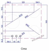 PITT by Reginox Cima Gas-Modul fr Erdgasbetrieb, 3 Aluminium-Brenner
