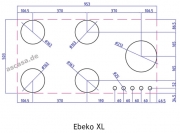 PITT by Reginox Ebeko XL Gas-Modul fr Flaschengasbetrieb, 5 Aluminium-Brenner