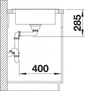 Blancolivit XL 6 S Edelstahl Brstfinish, 518519