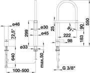 Blancoculina-S Duo Edelstahl seidenmatt Hochdruck, 519784