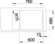 Blancometra 6 S Compact Silgranit PuraDur 2, Farbe wei, 513468
