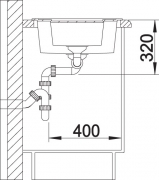 Blancometra 6 Silgranit PuraDur 2, Farbe jasmin, 516158