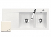 Systemceram KeraDomo MERA DOUBLE, Farbe Jasmin, mit 5 Jahren Garantie