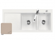 Systemceram KeraDomo MERA DOUBLE, Farbe Fango, mit 5 Jahren Garantie