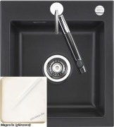 Systemceram KeraDomo MERA 46 F in Magnolie (glnzend), mit 5 Jahren Garantie