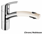 Systemceram KeraDomo TRENDO STAR Einhebelmischer mit Handbrause, Hochdruck, Farbe Chrom/Noblesse