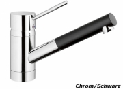 Systemceram KeraDomo SCOPE Einhebelmischer mit Handbrause, Hochdruck, Farbe Chrom