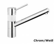 Systemceram KeraDomo SCOPE Einhebelmischer, Hochdruck, Farbe Chrom/Wei