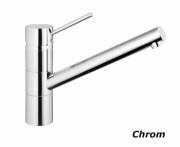 Systemceram KeraDomo SCOPE Einhebelmischer, Hochdruck, Farbe Chrom/Schwarz