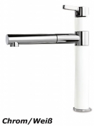 Systemceram KeraDomo SNELLA Einhebelmischer mit Handbrause, Hochdruck, Farbe Chrom/Fango