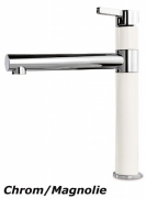 Systemceram KeraDomo SNELLA Einhebelmischer, Hochdruck, Farbe Chrom/Wei�