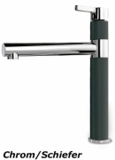 Systemceram KeraDomo SNELLA Einhebelmischer, Hochdruck, Farbe Chrom/Fango