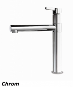 Systemceram KeraDomo SNELLA Einhebelmischer, Hochdruck, Farbe Chrom/Schiefer