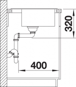 Blancodalago 45 Silgranit PuraDur, Farbe jasmin, 517161