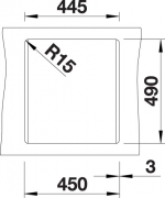 Blancodalago 45 Silgranit PuraDur, Farbe champagner, 517162