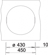 Blancorondo Silgranit PuraDur 2, Farbe champagner, 513922