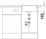 Blancorondo Silgranit PuraDur 2, Farbe champagner, 513922