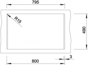 Blancodalago 8 Silgranit PuraDur 2, Farbe felsgrau, 518852
