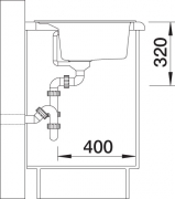 Blancodalago 8 Silgranit PuraDur 2, Farbe champagner, 516635