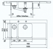 Naber Speedline 150 RA, Becken rechts 1012219