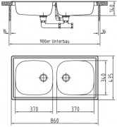 Rieber Standard S6, Einbausple reversibel, 1012051