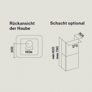 Falmec Tab, Design, Grau, 80 cm, Wandhaube, mit 5 Jahren Garantie