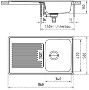 Rieber Agile 3, Set inkl. Armatur, 1041045