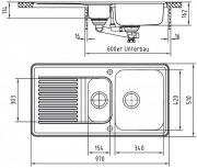 Rieber Agile 1, Set inkl. Armatur, 1041047