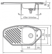 Rieber Econa 100 EL, Set inkl. Armatur, 1041048