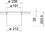Blanco-Solon Einbau flchenbndig, 512471