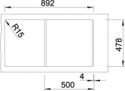Blancoidessa 5 S Keramik, Farbe kristallwei glnzend, 516076