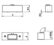Gutmann 22 EM 90 B Intern Einbaumodul, Edelstahl 90 cm, LED-Beleuchtung, mit Motor, 22EM900B. Mit 5 Jahren Garantie!