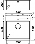 Naber Corno PR3, Einzelbecken 1013014