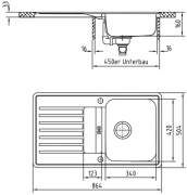 Rieber Marilyn 150 F, Set inkl. Armatur, 1041180