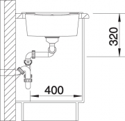 Blancometra 8 S Silgranit PuraDur 2, Farbe jasmin, 513065