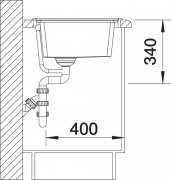 Blancoplenta Silgranit PuraDur 2, Farbe cafe, 515278