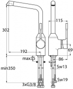 Ideal Standard Retta 5, chrom, Niederdruck, 5024047