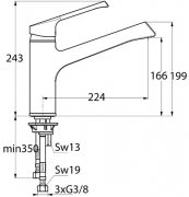 Ideal Standard Retta 1, chrom, Niederdruck, 5024041
