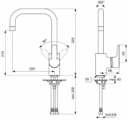 Ideal Standard Connect 1, chrom, Niederdruck, 5024055