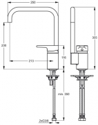 Ideal Standard Active 4, chrom, Hochdruck, 5024036