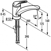 Kludi Komet 1, chrom, Hochdruck, 5023340