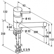 Kludi Scope 1 Festauslauf Niederdruck edelstahlfinish, L72052