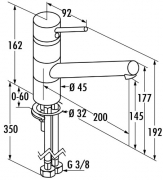 Kludi Scope 2 XL Festauslauf Hochdruck edelstahlfinish, L72014