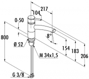Kludi Trendo 4, Fensterarmatur, edelstahlfarbig, Hochdruck, 5023162